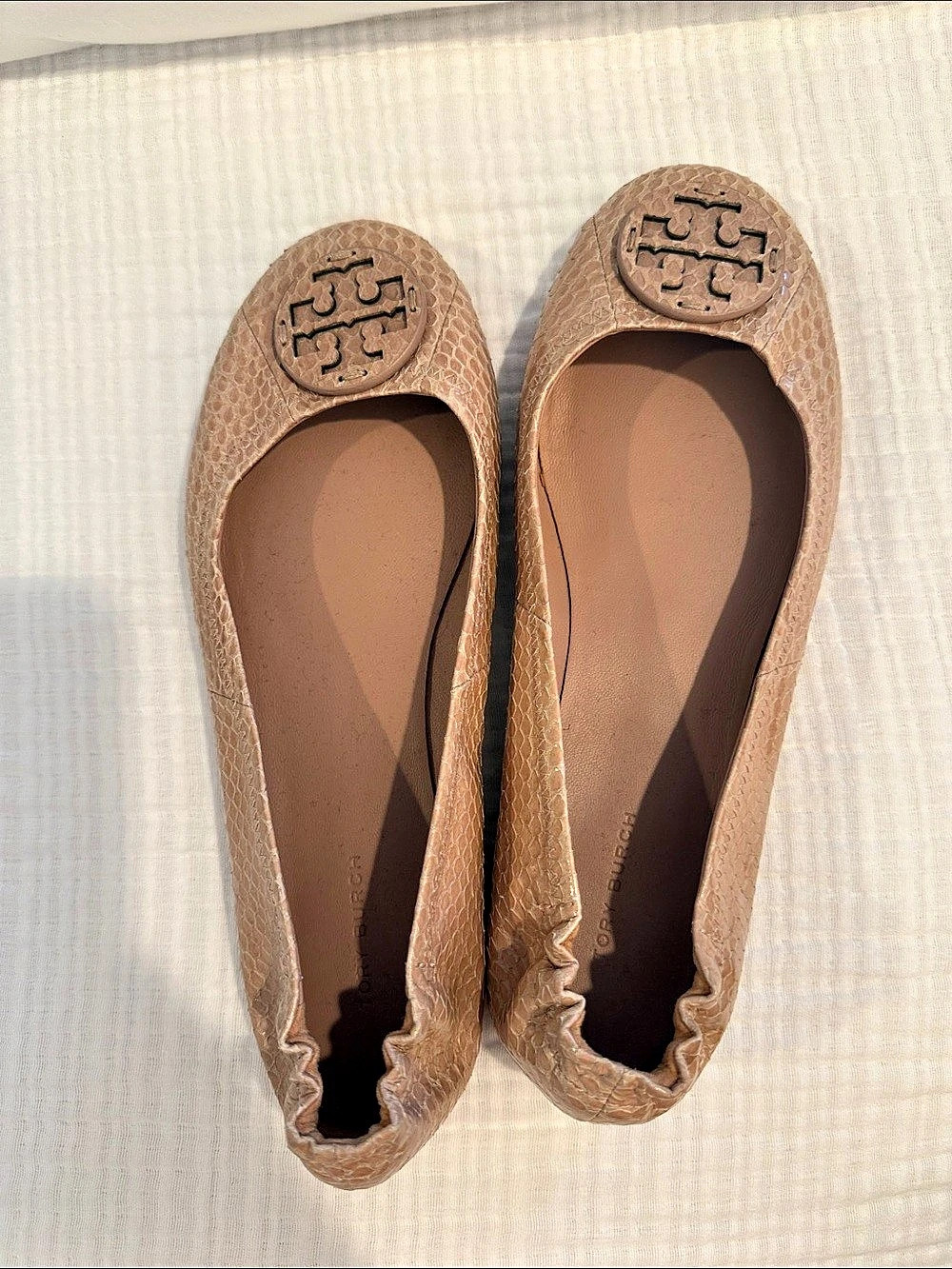 Tory Burch Reva Flats in pale Brown/ nude
